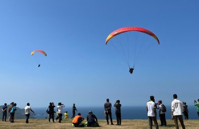 Paragliding di Lancing