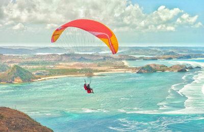 Paralayang Areguling Go Mandalika